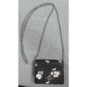 Coach Mini Wallet on a Chain floral print